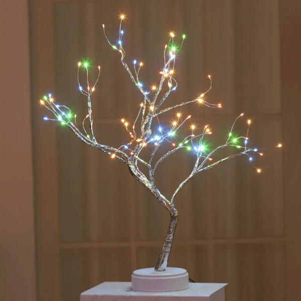 Tabletop Tree Lamp, Decorative LED Lights,Rgb Color Atmosphere Night Lights, for Party Halloween Christmas Home Decor - Image 3