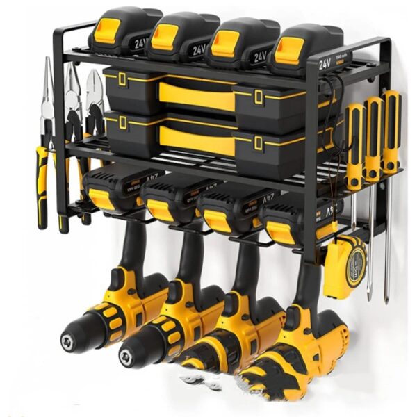 Four-layer Electric Drill Rack Wall-mounted Electric Tool Holder - Image 3