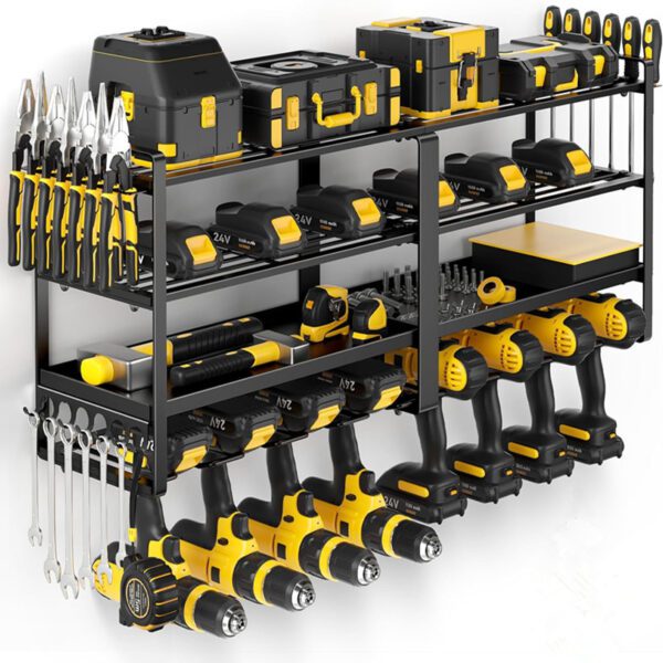 Four-layer Electric Drill Rack Wall-mounted Electric Tool Holder - Image 5